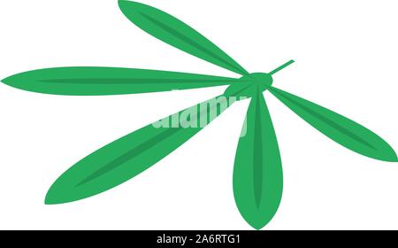 Cassava leaf icon, isometric style Stock Vector