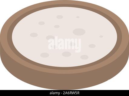 Cassava food icon, isometric style Stock Vector
