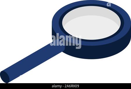 Magnify glass icon, isometric style Stock Vector