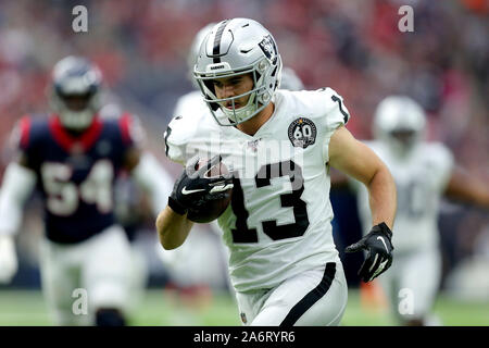 East Rutherford, New Jersey, USA. 6th Dec, 2020. Las Vegas Raiders wide  receiver Henry Ruggs III (11) reacts to the touchdown with wide receiver  Hunter Renfrow (13) during the NFL game between