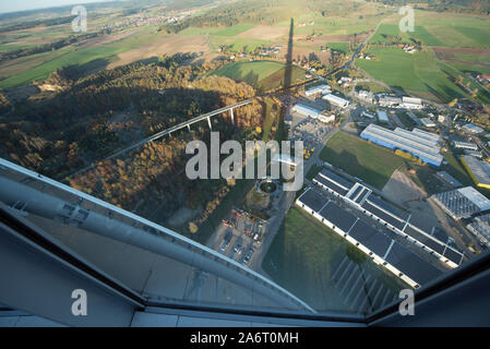 Rottweil Test Tower from Thyssen Krupp company. Stock Photo
