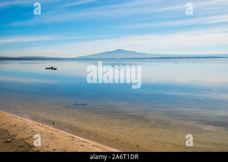 Santillana reservoir. Manzanares El Real, Madrid province, Spain. Stock Photo