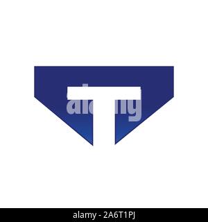 Initial T Lettermark Vector Symbol Graphic Logo Design Template Stock Vector