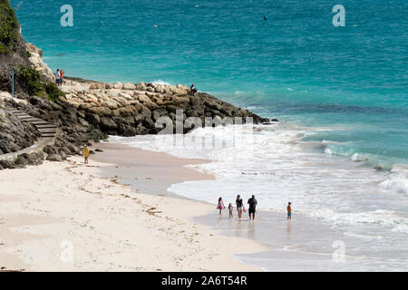 Crane Beach on Barbados south-east coast Stock Photo