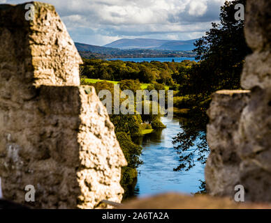 View on the River Laune from the Dunloe Hotel near Killarney, Ireland Stock Photo