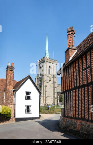 St Mary the Virgin Church, Church End, Braughing, Hertfordshire, England, United Kingdom Stock Photo