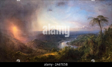 Vale of St. Thomas, Jamaica by Frederic Edwin Church(1826-1900), oil on canvas, 1867 Stock Photo