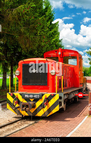 Narrow-gauge railroad Szalajka valley Hungary Stock Photo