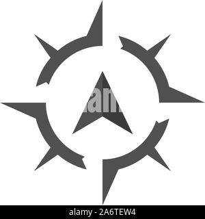 Compass icon Template vector icon illustration design Stock Vector