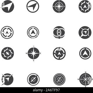 Compass logo  signs and symbols vector Stock Vector