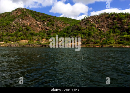 Caatinga verdejante do Rio São Francisco, no  Estado de Sergipe , Brasil. Stock Photo