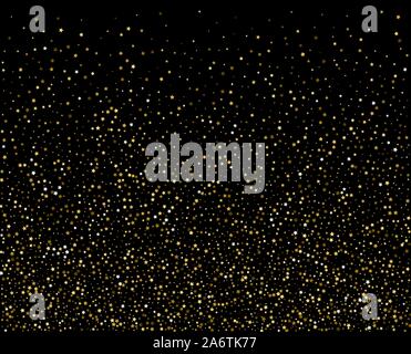 Gold Stars Random Luxury Sparkling Confetti. Scattered Small Gold Particles  On White Background. Alive Festive Overlay Template. Symmetrical Vector  Illustration. Royalty Free SVG, Cliparts, Vectors, and Stock Illustration.  Image 126655590.