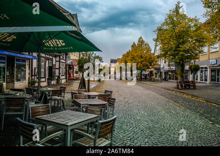 City center of Bückeburg in Germany Stock Photo