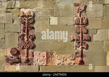 Georgia: Church Svetitskhoveli, Mzcheta (Unesco World Heritage) - detail, stylized rebars Stock Photo