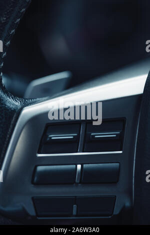 window raiser control panel in modern car Stock Photo