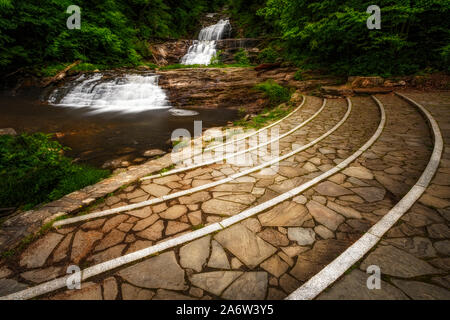 Kent Falls in Kent, Connecticut Stock Photo