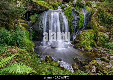 This waterfall is part of the famous Triberg waterfalls in the black forest, Germany Stock Photo