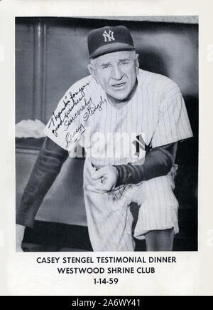 A 1938 photo of Casey Stengel, manager of the Boston Bees baseball team,  shouting. (AP Photo Stock Photo - Alamy