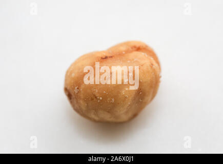 Sugar roasted hazelnut isolated on white background Clipping Path - Image Stock Photo