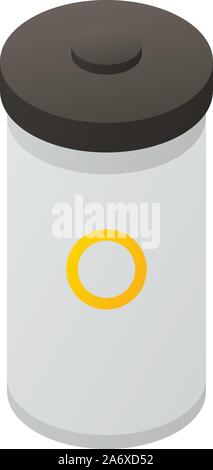 Sport shaker bottle icon, isometric style Stock Vector