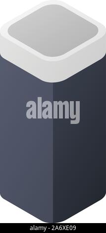 Smart speaker icon, isometric style Stock Vector