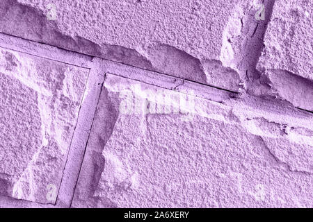 Cladding tiles close up. Abstract background lilac color toned Stock Photo
