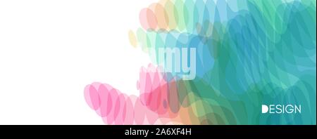 Splashes of paint. Abstract background. Template for poster, flyer, banner or book cover. 3d vector illustration with dynamic effect. Stock Vector
