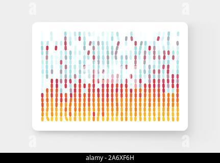 Big data graph visualization. Motion vector illustration. Coding process. Can be used for advertising, marketing and presentation. Stock Vector