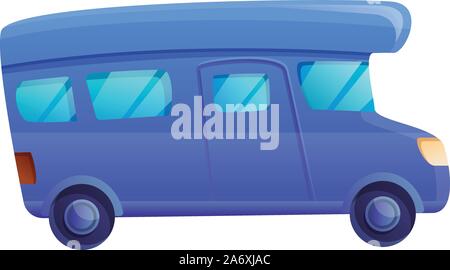 Bus travel icon. Cartoon of bus travel vector icon for web design isolated on white background Stock Vector