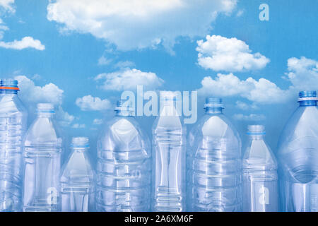 city of plastic bottles Stock Photo