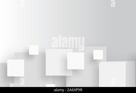 Grey geometric business background with gear shape. Vector illustration Stock Vector