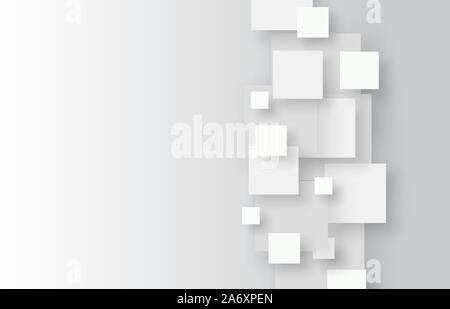 Grey geometric technology background with gear shape. Vector illustration Stock Vector
