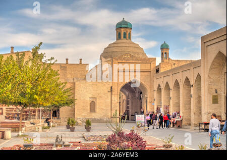 Bukhara historical center & Bazaar Stock Photo