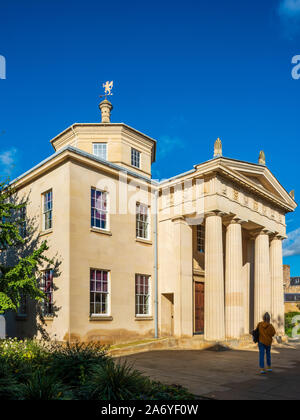 The Maitland Robinson Library (1992) in Downing College, part of the University of Cambridge UK. Architects Quinlan Terry, opened 1993 Stock Photo