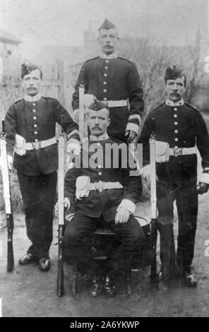 Victorian soldiers Stock Photo