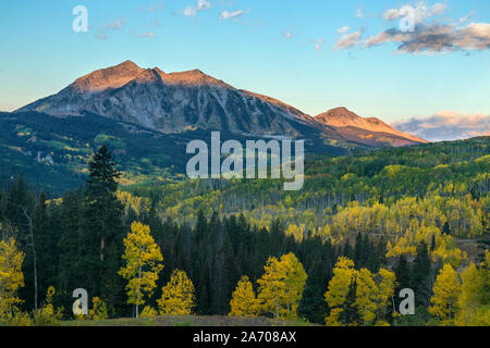 Kebler Pass Near Crested Butte, Colorado Rocky Mountains. Stock Photo