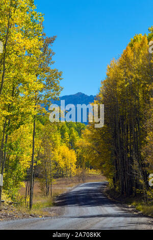 Kebler Pass Near Crested Butte, Colorado Rocky Mountains. Stock Photo