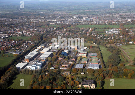 aerial view of Harrogate, North Yorkshire, UK Stock Photo