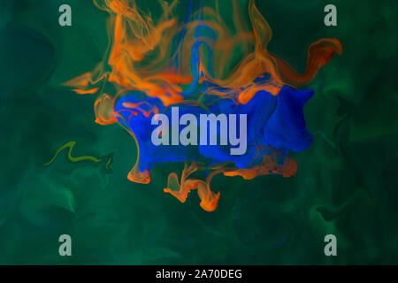 Creative background with liquid ink diffusion Stock Photo