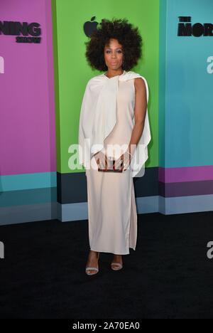 Karen Pittman at arrivals for THE MORNING SHOW Premiere on Apple TV, David Geffen Hall at Lincoln Center, New York, NY October 28, 2019. Photo By: Kristin Callahan/Everett Collection Stock Photo