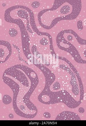 Seamless Colorful Pattern with dots and stars. Abstract Confetti seamless Pattern. Chaotic Texture. Messy and Infinite Swatch. Vector Illustration Stock Vector