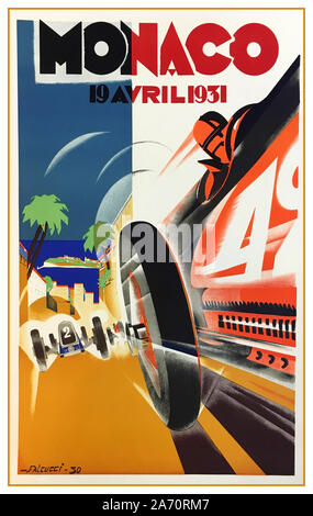 19th april 1931 monaco grand prix by falcucci hi-res stock