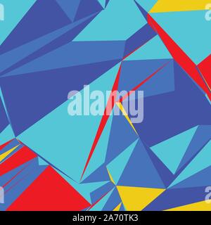 Abstract background with colorful triangles for magazines, booklets or mobile lock screen Stock Vector