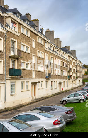 Apartment block, Neufchâtel-en-Bray, Normandy, France Stock Photo