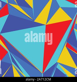 Abstract background with colorful triangles for magazines, booklets or mobile lock screen Stock Vector