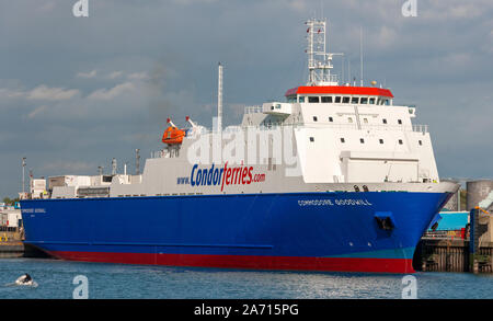 Condor Ferries Commodore Goodwill moored in Portsmouth harbour ...