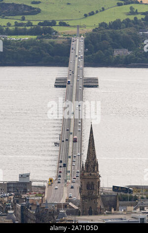 Tay Road Bridge, Dundee, Scotland, UK - looking towards Newport-on-Tay Stock Photo