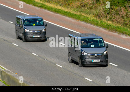 Two Vauxhall Vivaro CDTI S/S vans; UK Vehicular traffic, transport ...