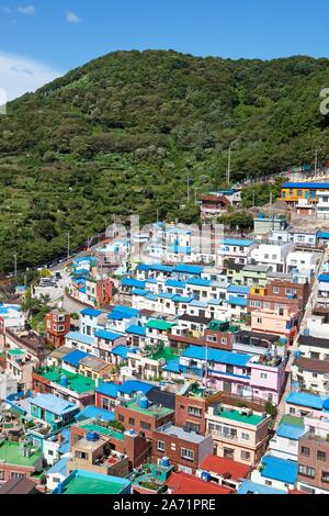 City view Gamcheon Village, Busan, Gyeongsangnam-do, South Korea Stock Photo