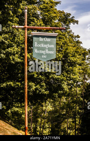 Rockingham Meeting House   Rockingham, Vermont, USA Stock Photo